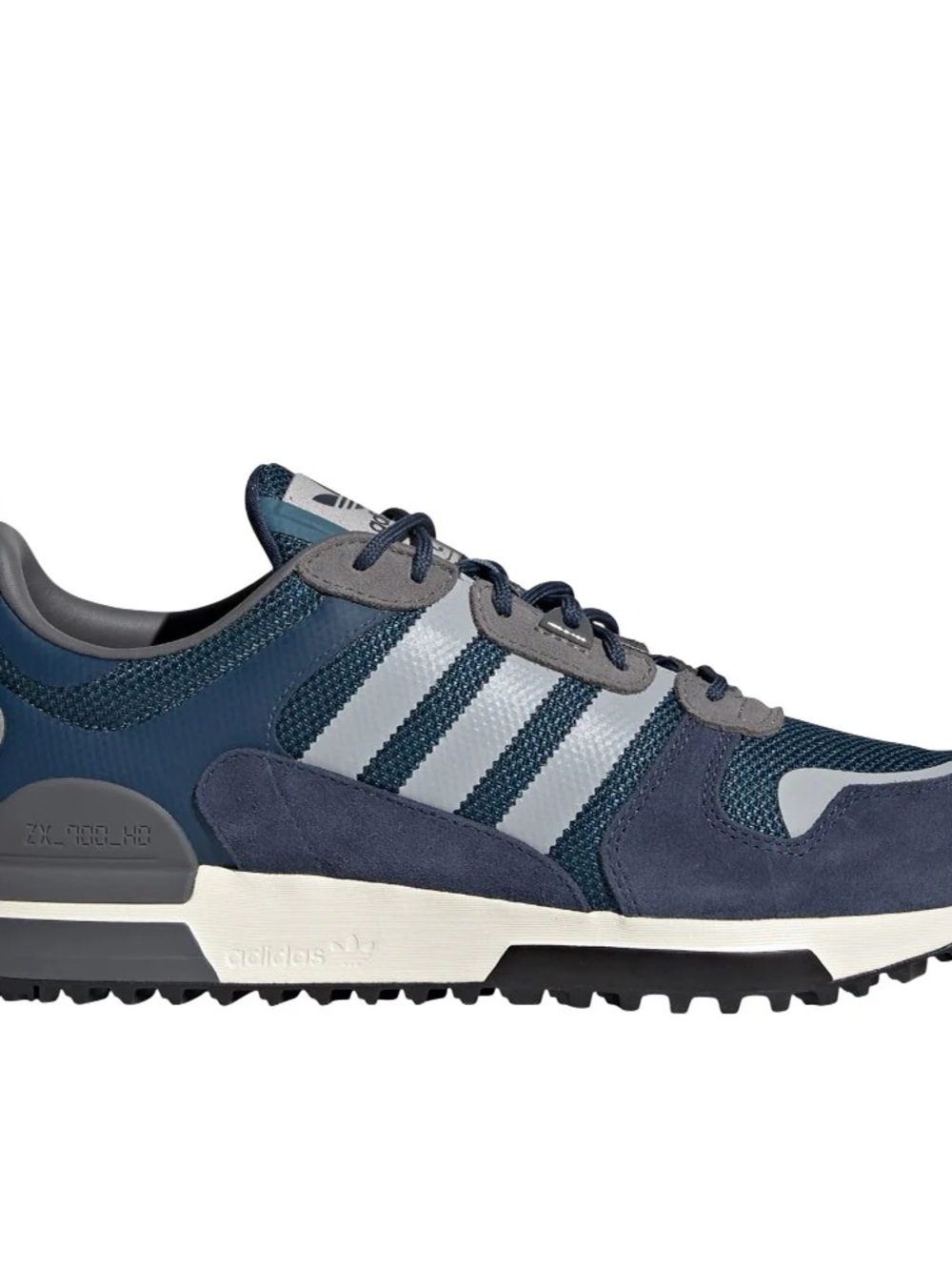 adidas Men's Navy and Silver ZX 700 Inspired Runner